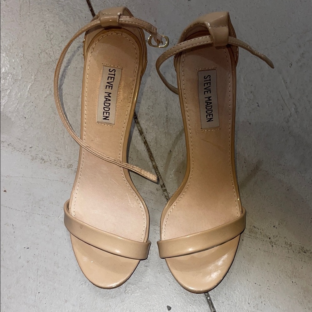 Steve Madden Nude Strappy Heels